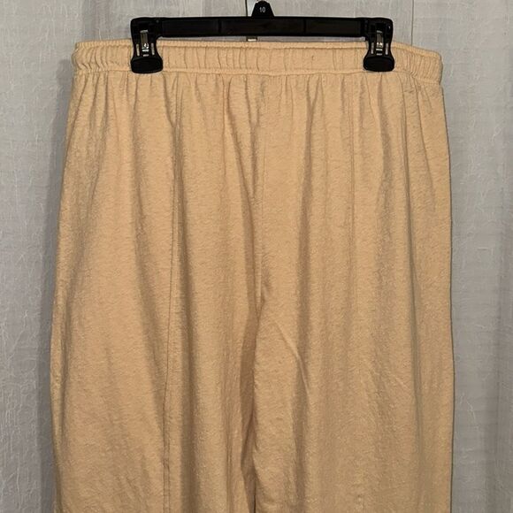 aerie L Almond Yellow Oversized Lounge JoggerβDrawstring Sweatpants with Pockets - Picture 4 of 11